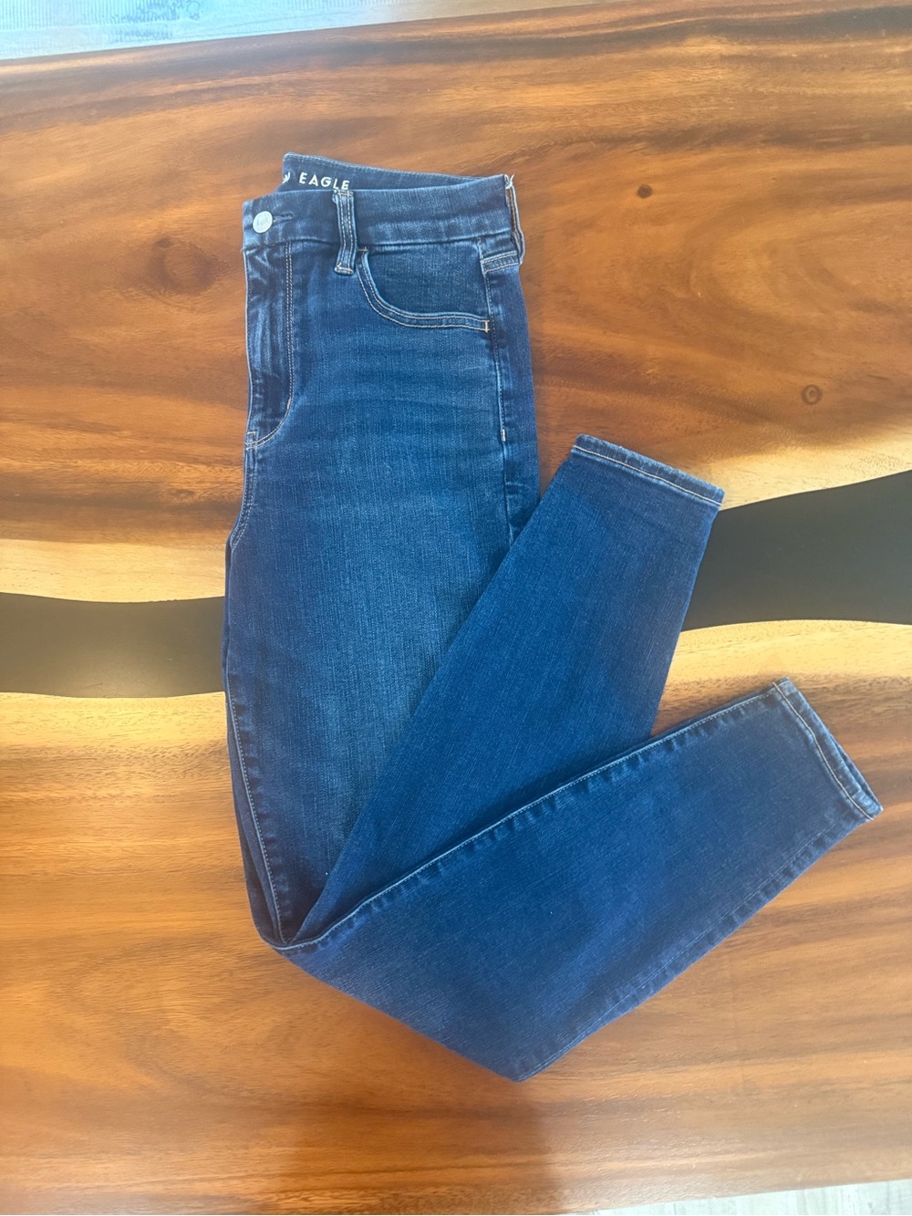 American Eagle Outfitters Women’s Skinny Jeans - Deep Blue Wash